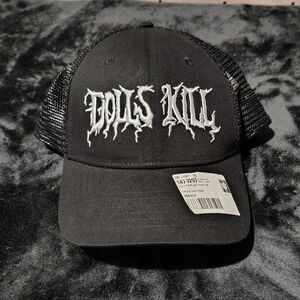 NWT Dolls Kill Embroidered Logo Trucker Hat